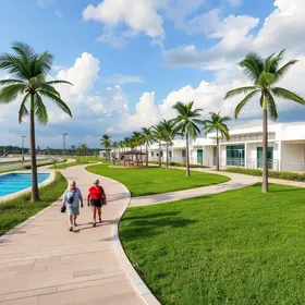 entrega de novas passarelas e área de lazer