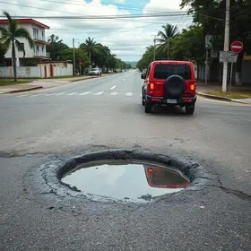 buracos na rua eurico dos santos barbosa