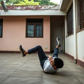 aluno de 13 anos cai do 3º andar