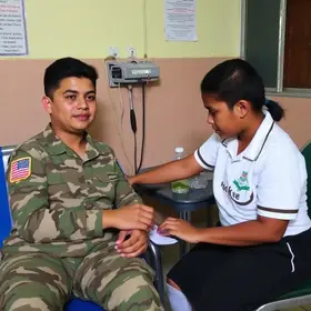militares doam sangue