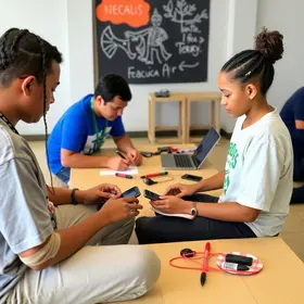 oficinas e experiências tecnológicas